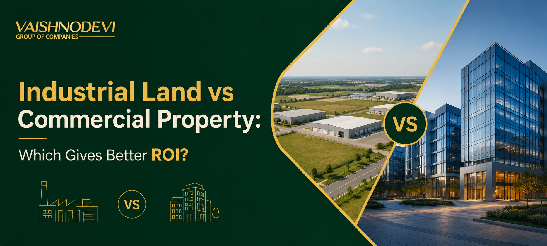 Industrial land vs commercial property investment in Bangalore